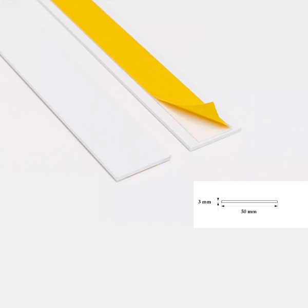 PVC 1 Metre Self Adhesive Durable Flat Architrave Trim