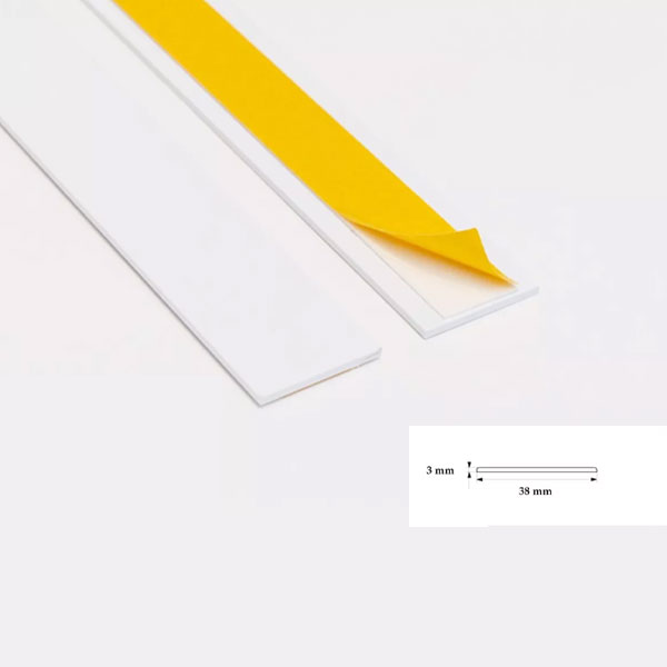 PVC 1 Metre Self Adhesive Durable Flat Architrave Trim