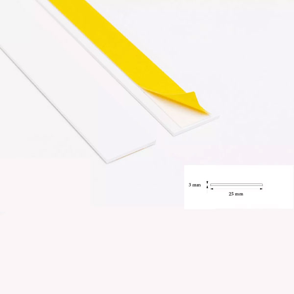 PVC 1 Metre Self Adhesive Durable Flat Architrave Trim