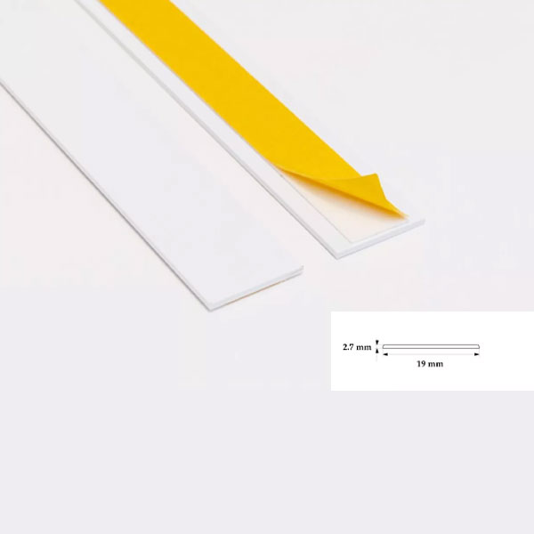 PVC 1 Metre Self Adhesive Durable Flat Architrave Trim