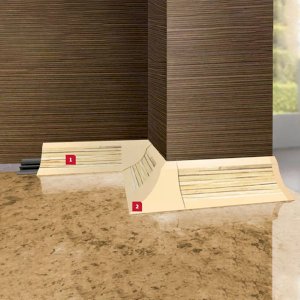 PVC 2.5m Profile Worktop Trim with 33mm Edging Splashback - Accessories