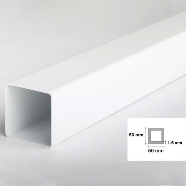 PVC Box Section, 2.5m Long Plastic Square Tubes and Square PVC Pipe