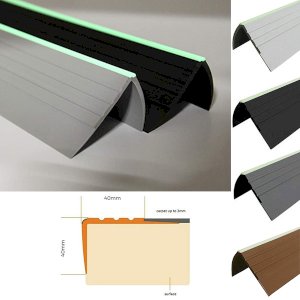 PVC Bullnose Stair Nosing Anti Slip Rubber Angle Step Edge