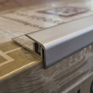 Silver Clipper Step Stair Nosing for 7-10mm thick Flooring 