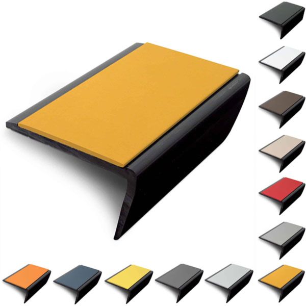 Slimline Hard Nose PVC Non Slip Stair Nosing 56 x 32.5mm