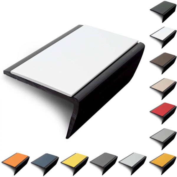Slimline Hard Nose PVC Non Slip Stair Nosing 56 x 32.5mm
