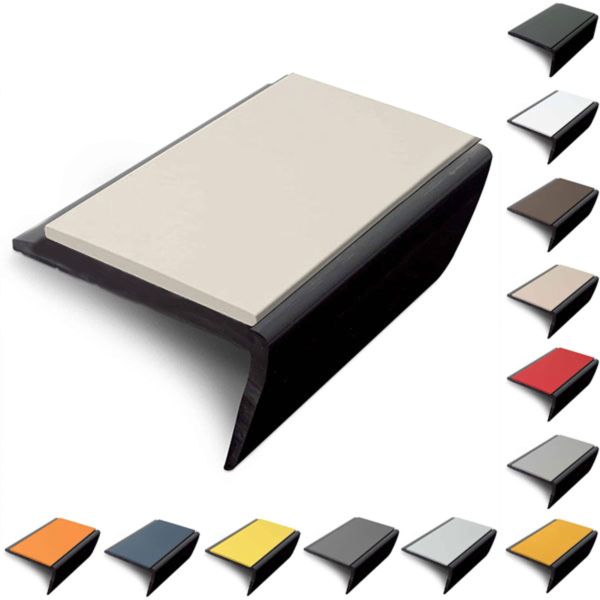 Slimline Hard Nose PVC Non Slip Stair Nosing 56 x 32.5mm