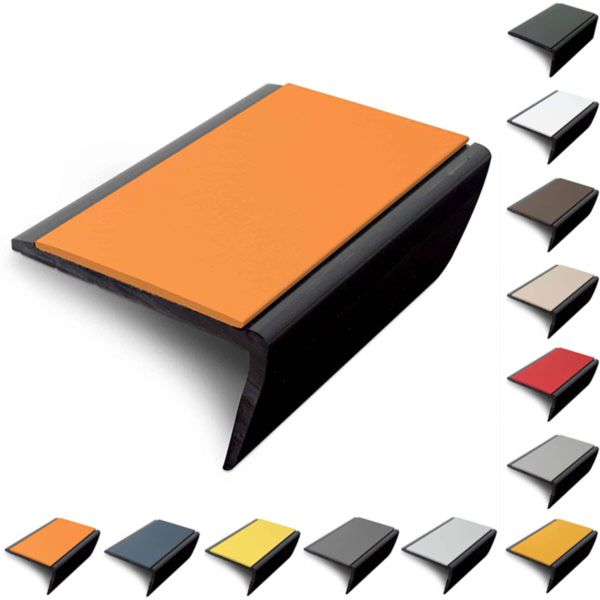 Slimline Hard Nose PVC Non Slip Stair Nosing 56 x 32.5mm