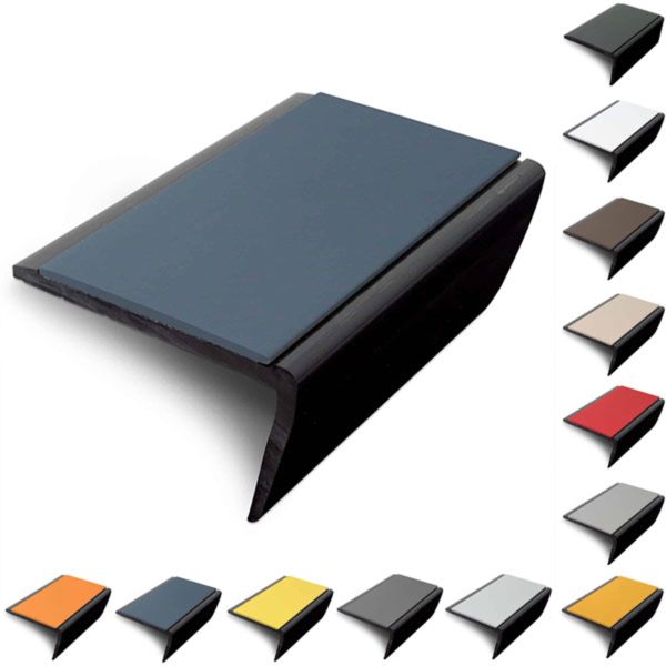 Slimline Hard Nose PVC Non Slip Stair Nosing 56 x 32.5mm
