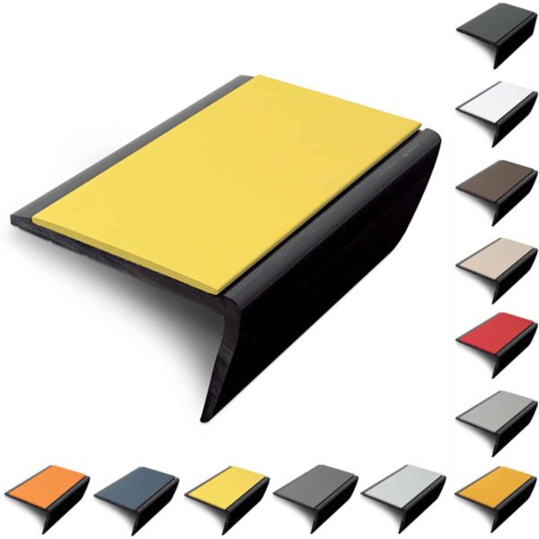 Slimline Hard Nose PVC Non Slip Stair Nosing 56 x 32.5mm