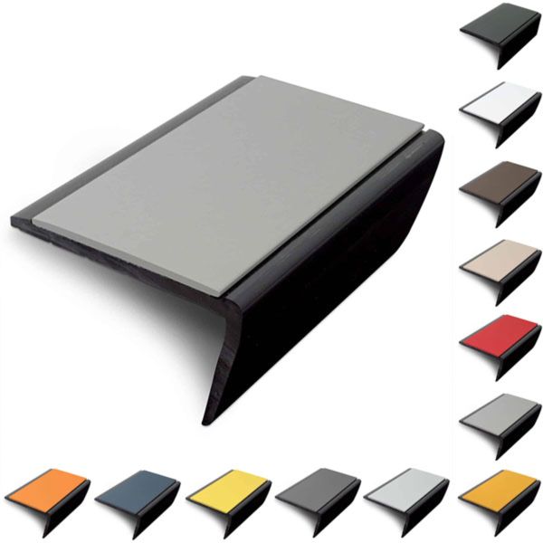 Slimline Hard Nose PVC Non Slip Stair Nosing 56 x 32.5mm