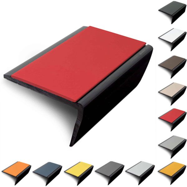 Slimline Hard Nose PVC Non Slip Stair Nosing 56 x 32.5mm