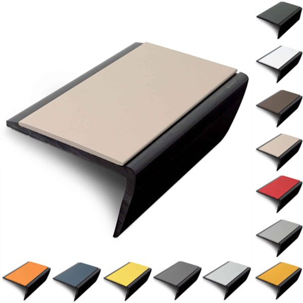 Slimline Hard Nose PVC Non Slip Stair Nosing 56 x 32.5mm
