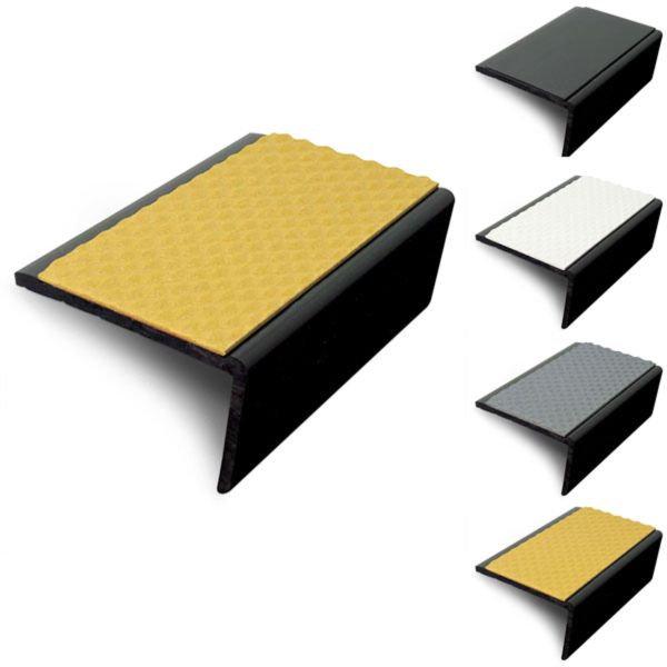 Slimline Hard Nose PVC Tredsafe Non Slip Stair Nosing 56 x 32.5mm