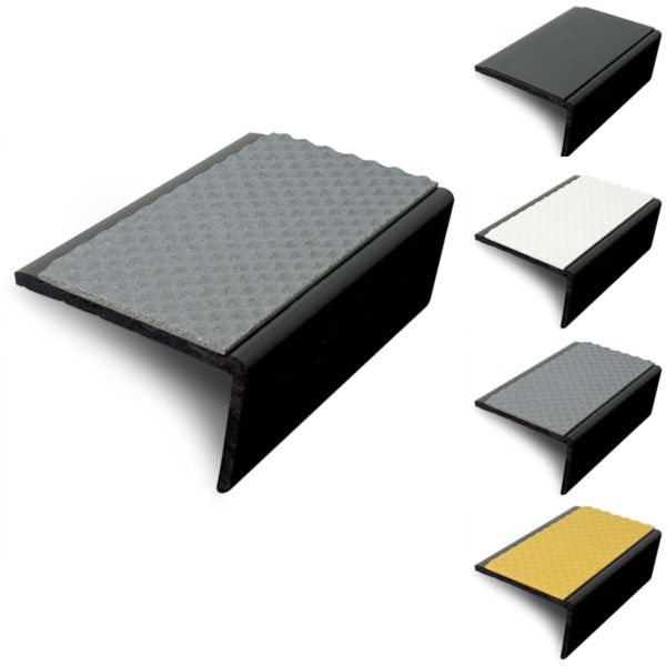 Slimline Hard Nose PVC Tredsafe Non Slip Stair Nosing 56 x 32.5mm