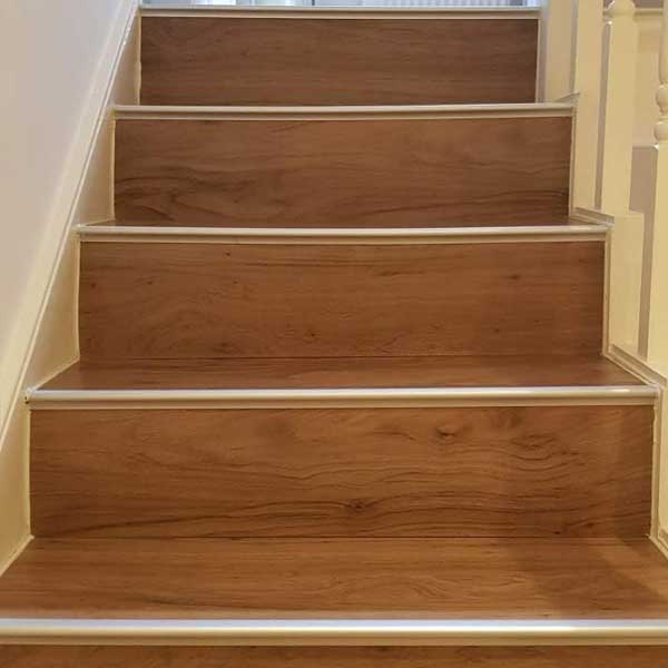 Step Floor Silver Stair Nosing Edge Trim for 14 to 16mm Flooring