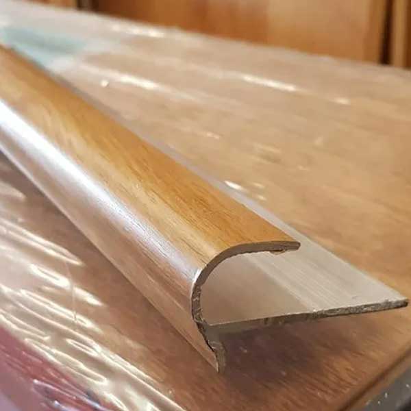 Step Floor Silver Stair Nosing Edge Trim for 14 to 16mm Flooring