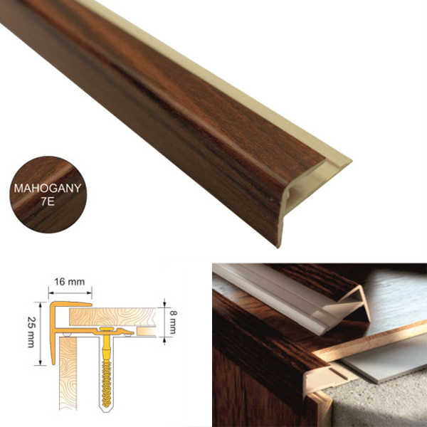 UPVC Push In Stair Nosing for Stair Edges