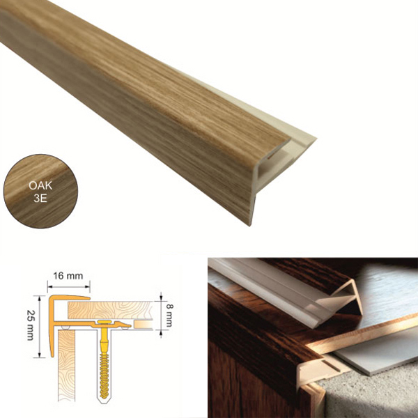UPVC Push In Stair Nosing for Stair Edges