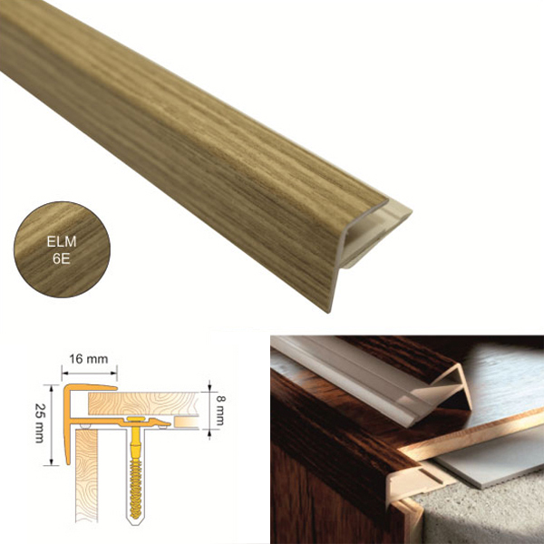 UPVC Push In Stair Nosing for Stair Edges