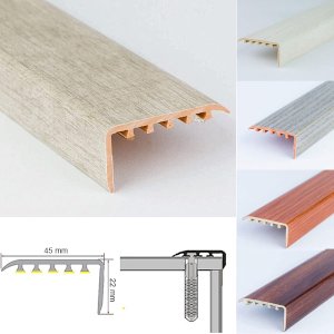 UPVC Stair Nosing Wooden Edge Protection  For Wooden Floor
